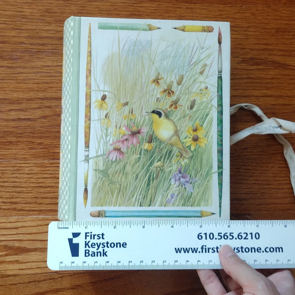 Marjolein Bastin by Hallmark Box with Yellow and Green Gingham and Bird Design
